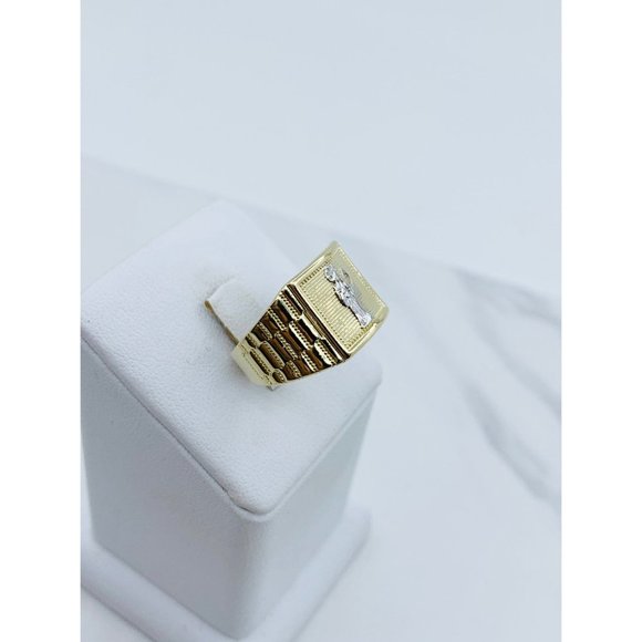 14k Solid gold ring Santa Muerte size 10❤️